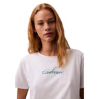 Weißes T-Shirt aus recycelter Baumwolle von Calvin Klein Jeans