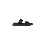 Calvin Klein Jeans Schwarze Ledersandalen