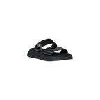 Calvin Klein Jeans Schwarze Ledersandalen