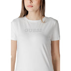 Guess Active Weißes Baumwoll-T-Shirt