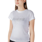 Guess Active Weißes Baumwoll-T-Shirt