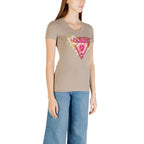 Guess grünes Baumwoll-T-Shirt