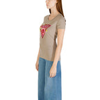 Guess grünes Baumwoll-T-Shirt