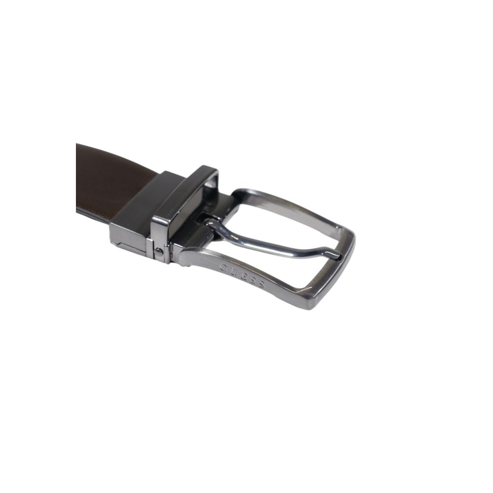 Cinto de couro castanho Guess