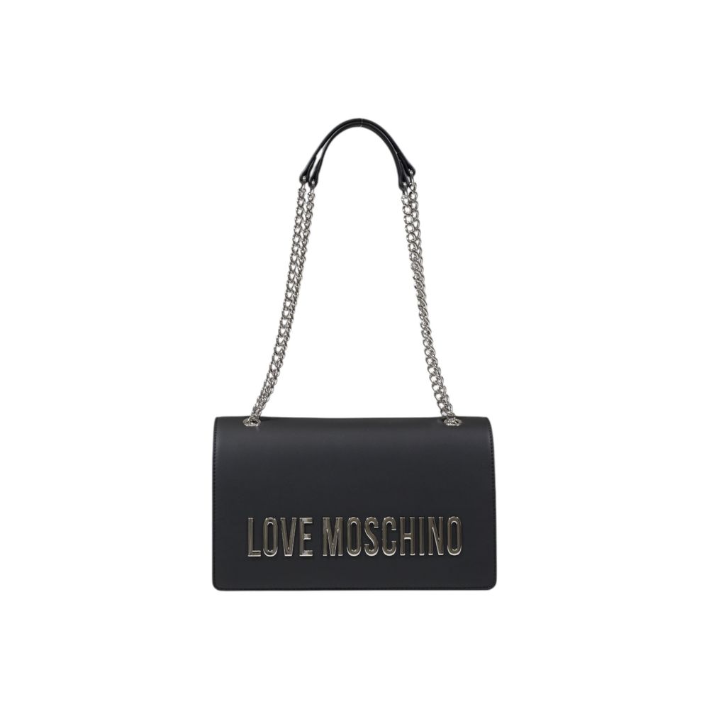 Bolsa Love Moschino cinzenta em polietileno