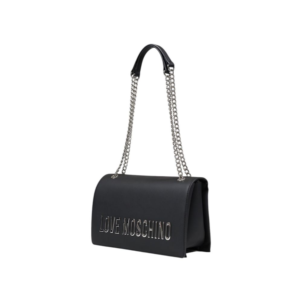 Bolsa Love Moschino cinzenta em polietileno