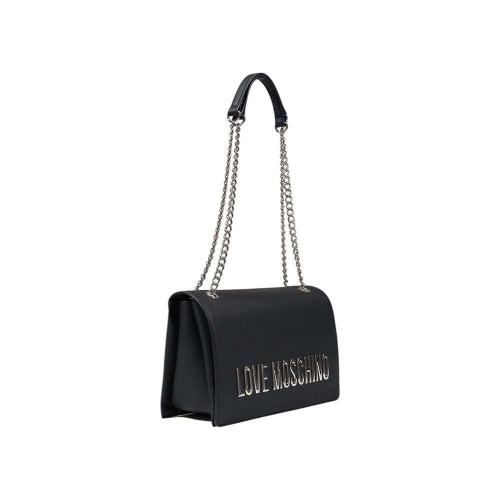 Bolsa Love Moschino cinzenta em polietileno