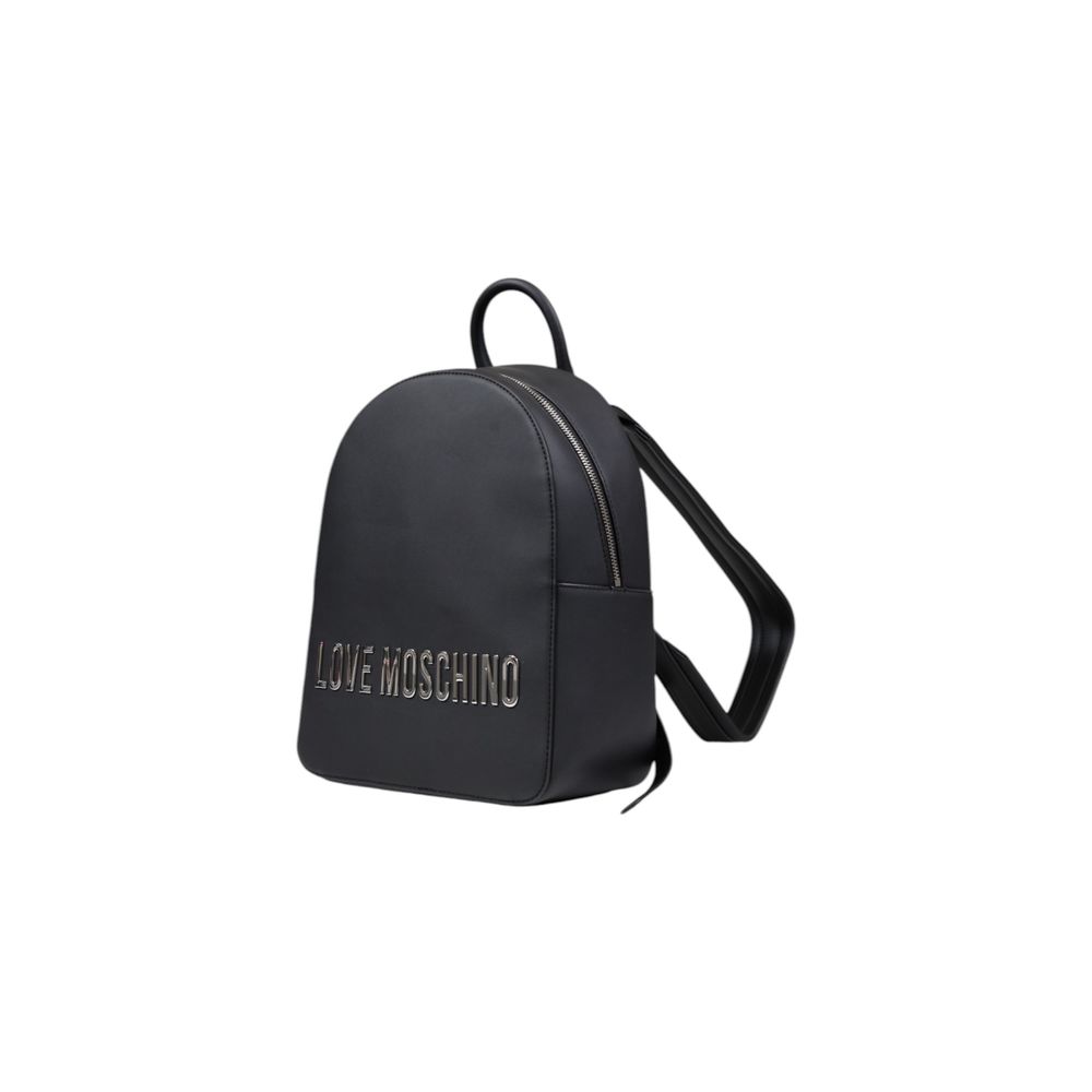 Mochila Love Moschino cinzenta em polietileno