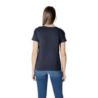 Armani Exchange blaues Baumwoll-T-Shirt