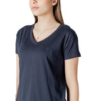 Armani Exchange blaues Baumwoll-T-Shirt