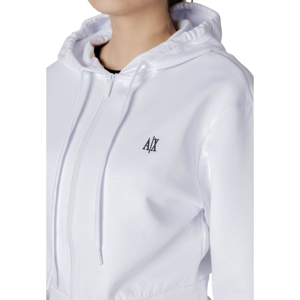 Armani Exchange Weißer Baumwoll-Hoodie