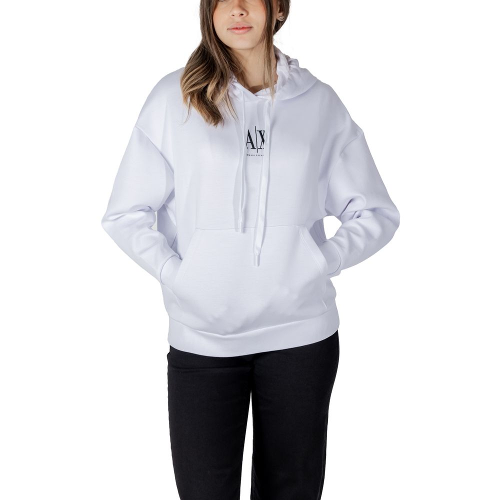 Armani Exchange Weißer Baumwoll-Hoodie