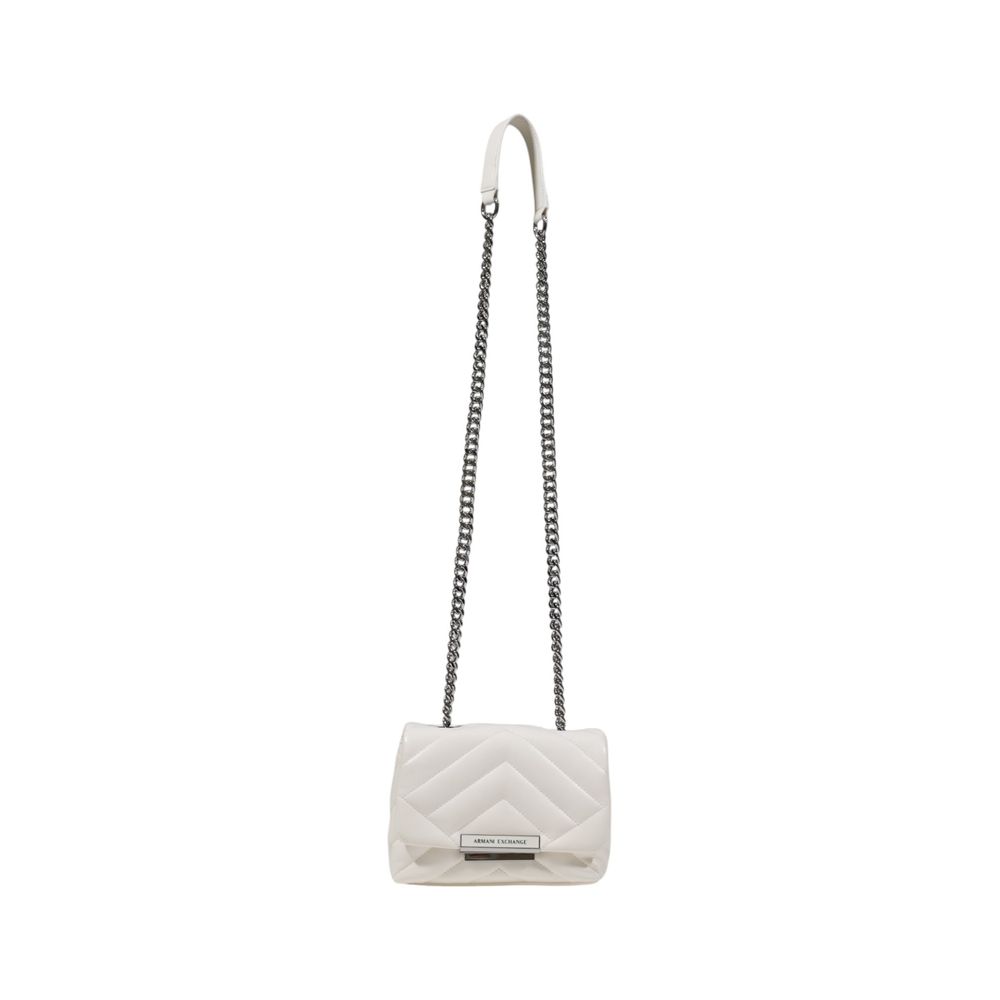 Bolsa Armani Exchange em poliéster branco