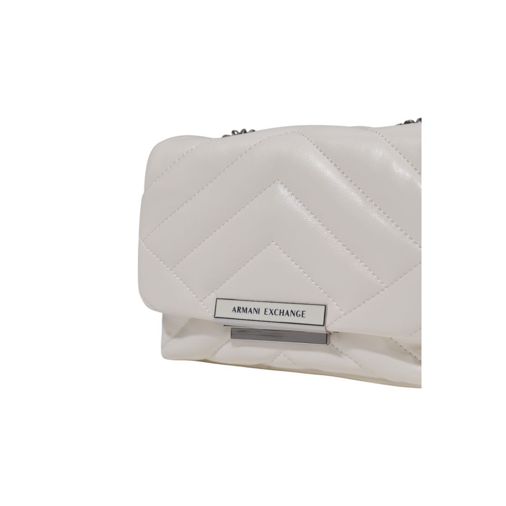 Bolsa Armani Exchange em poliéster branco