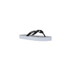 Armani Exchange weiße Gummi-Flip-Flop-Sandalen