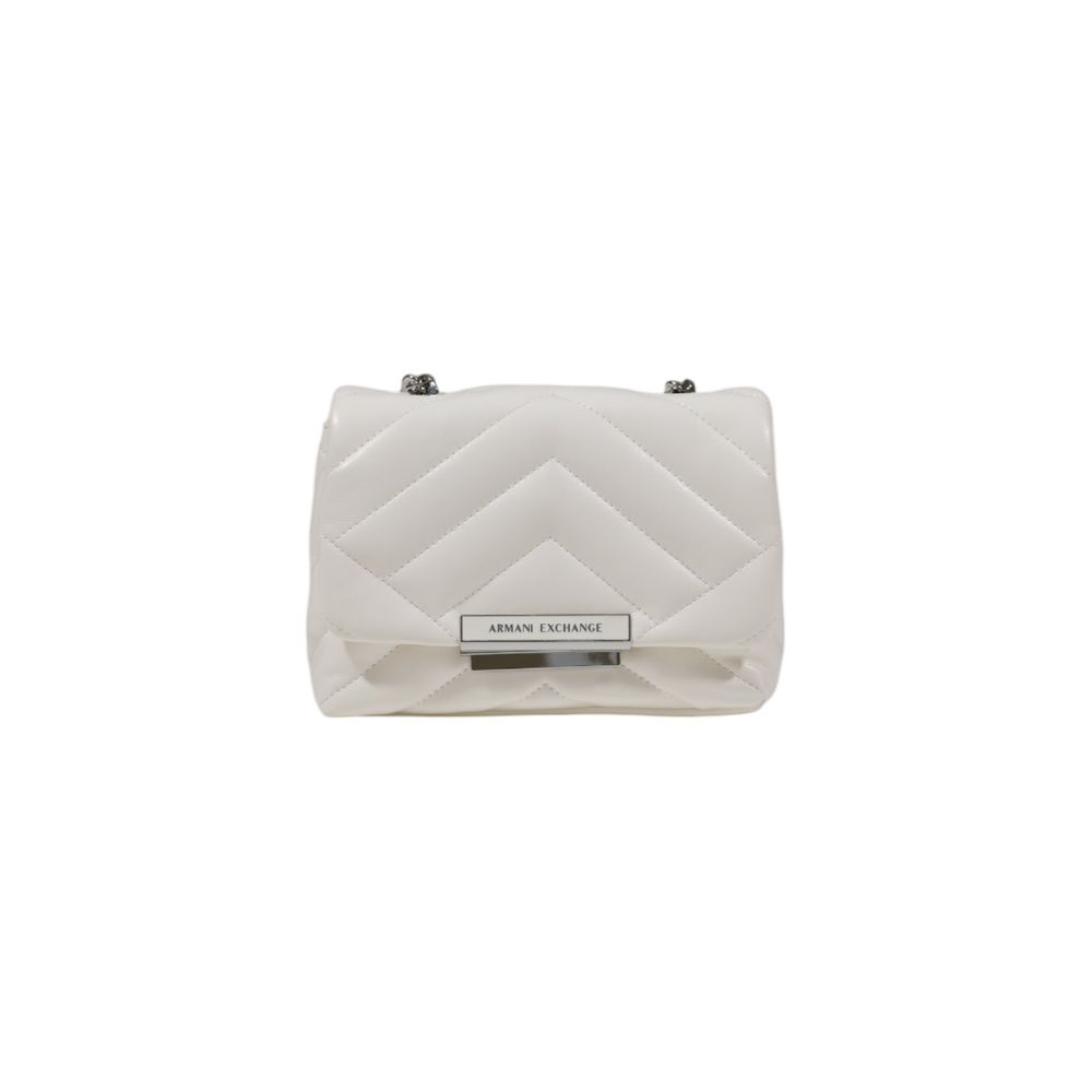Bolsa Armani Exchange em poliéster branco