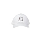 Boné de beisebol Armani Exchange em algodão branco