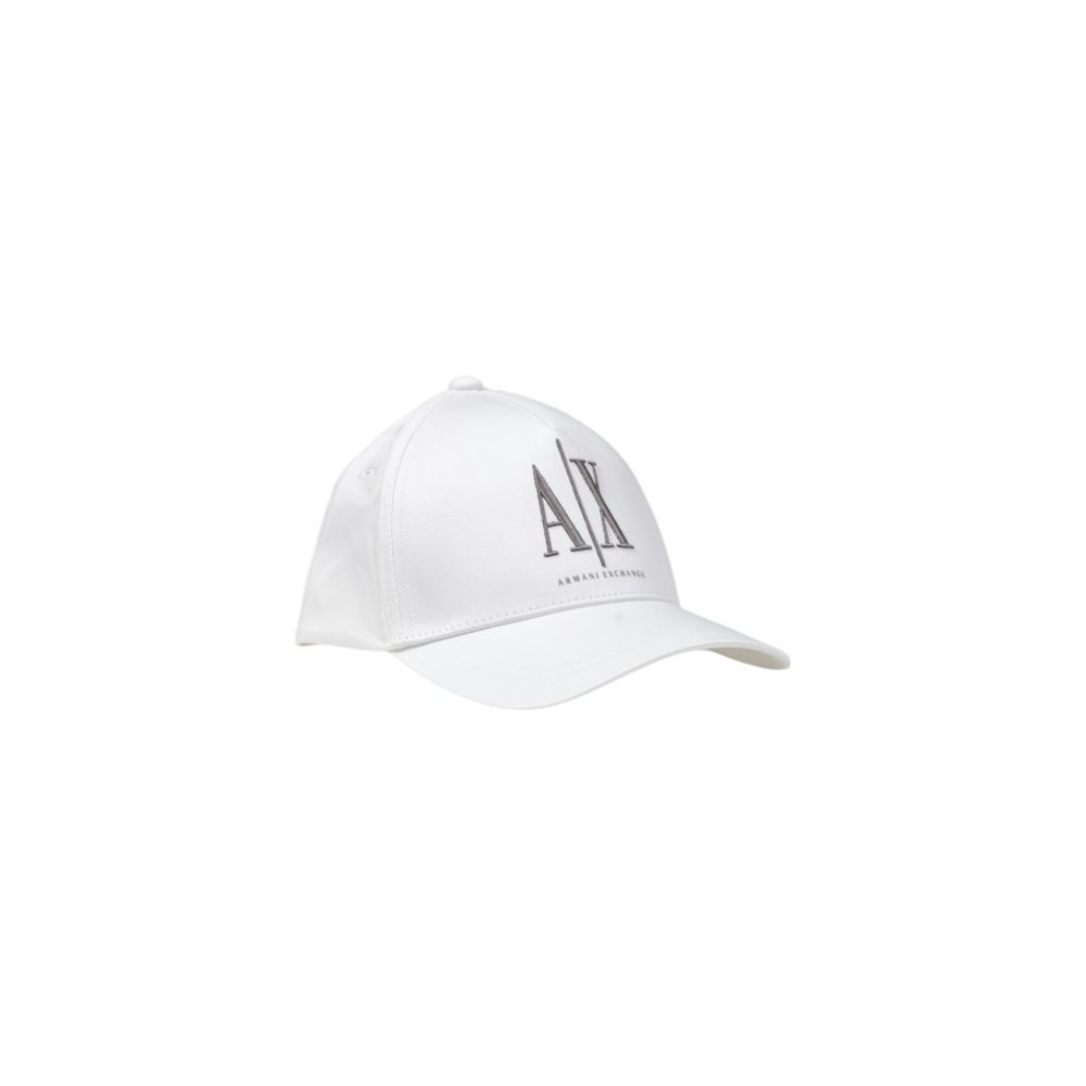 Boné de beisebol Armani Exchange em algodão branco