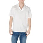 Polo branco em algodão da Armani Exchange