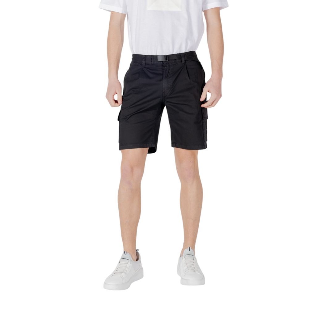 Bermudas de algodão preto Hugo Boss