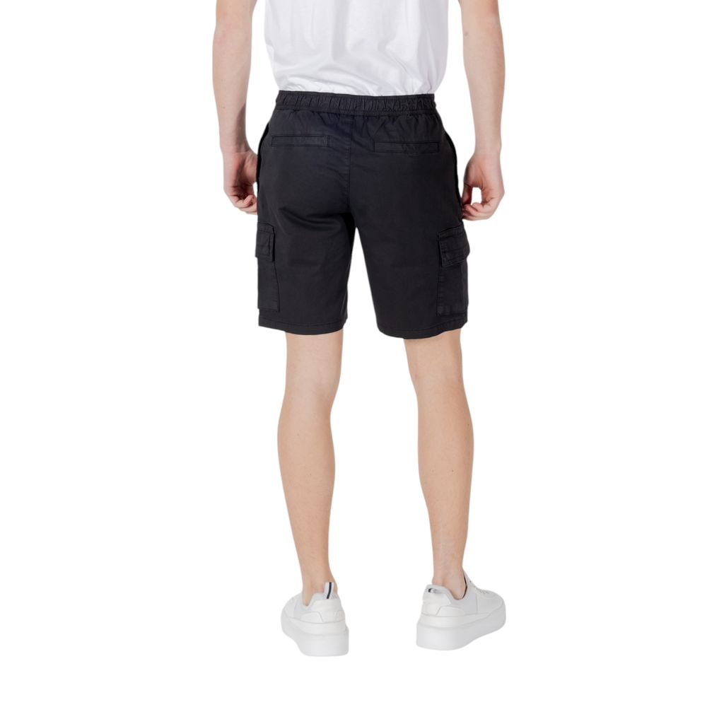 Bermudas de algodão preto Hugo Boss