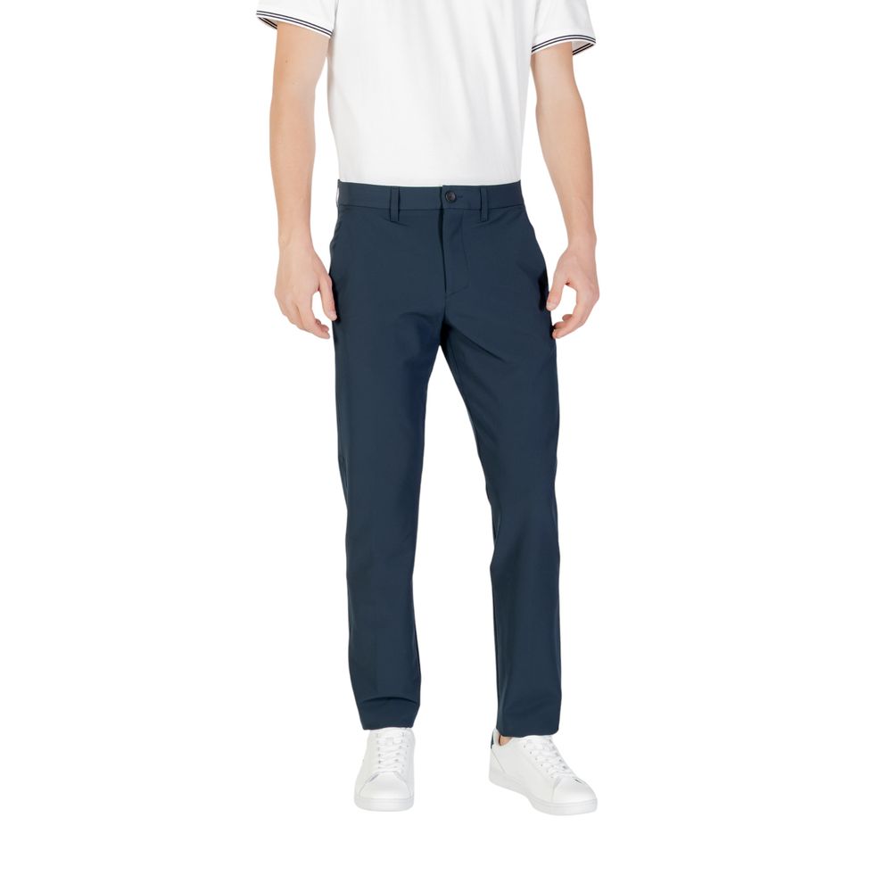 Calça skinny azul em poliéster Hugo Boss