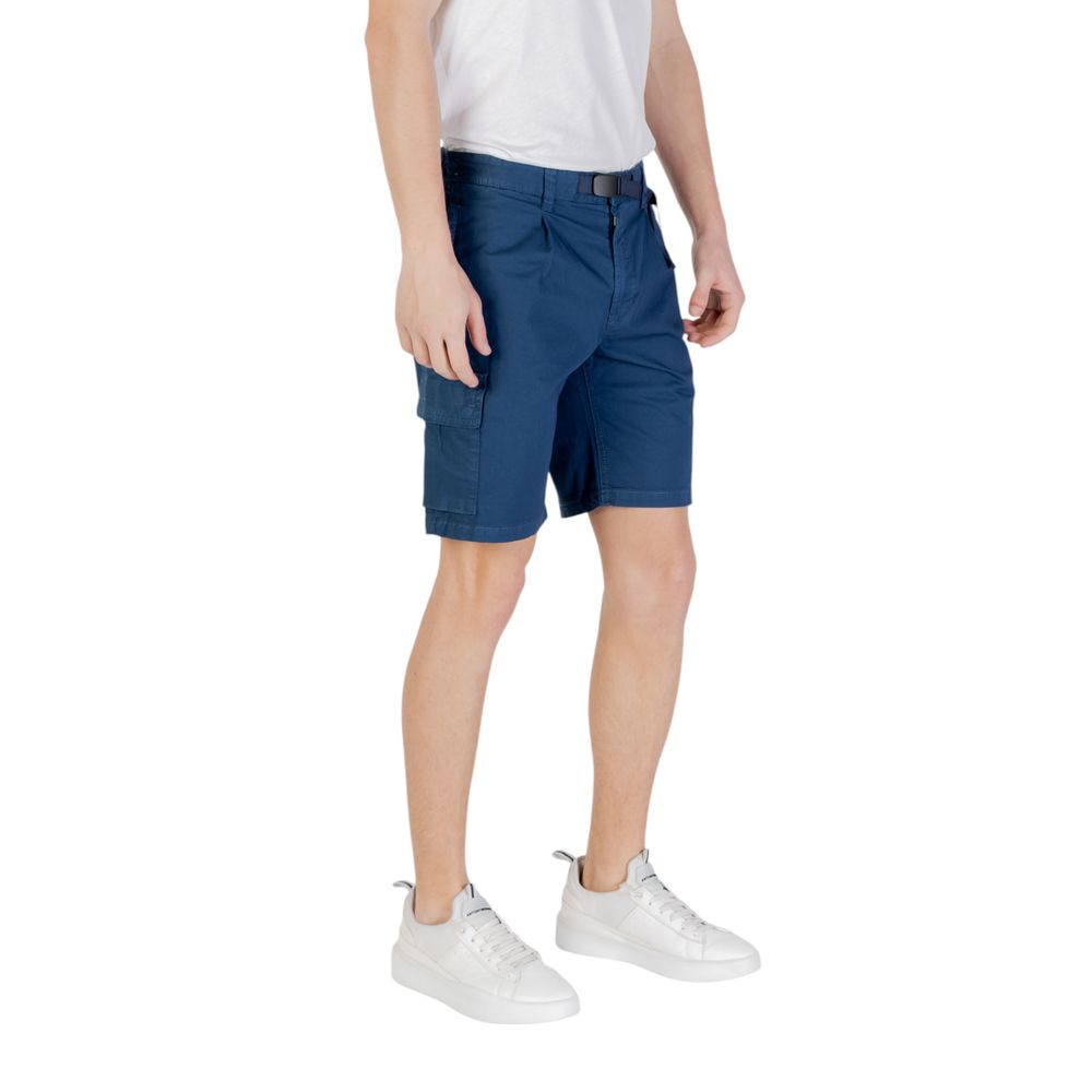 Bermudas de algodão azul Hugo Boss