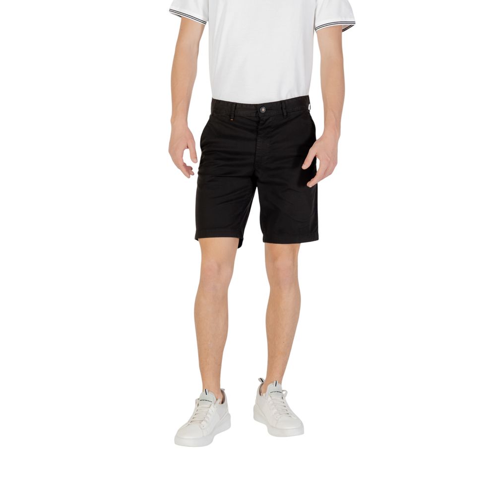 Bermudas de algodão preto Hugo Boss