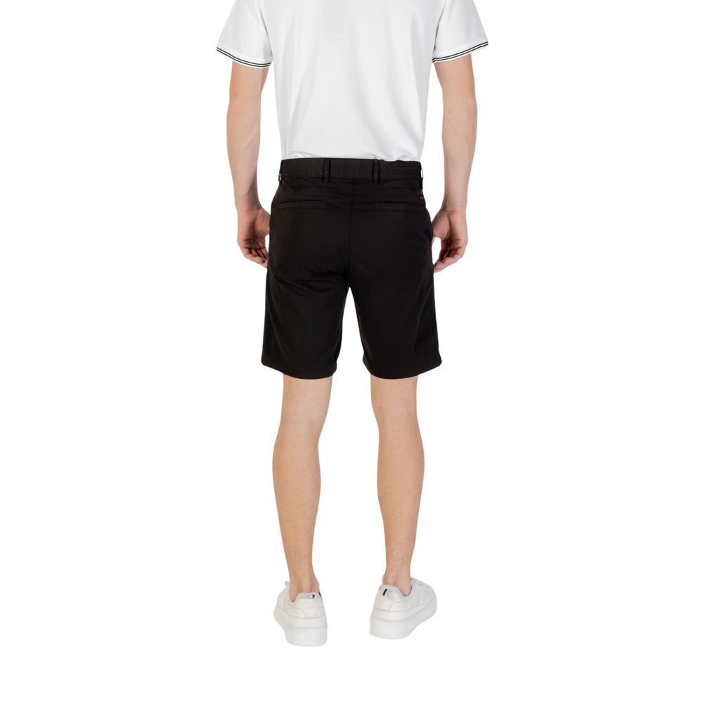 Bermudas de algodão preto Hugo Boss