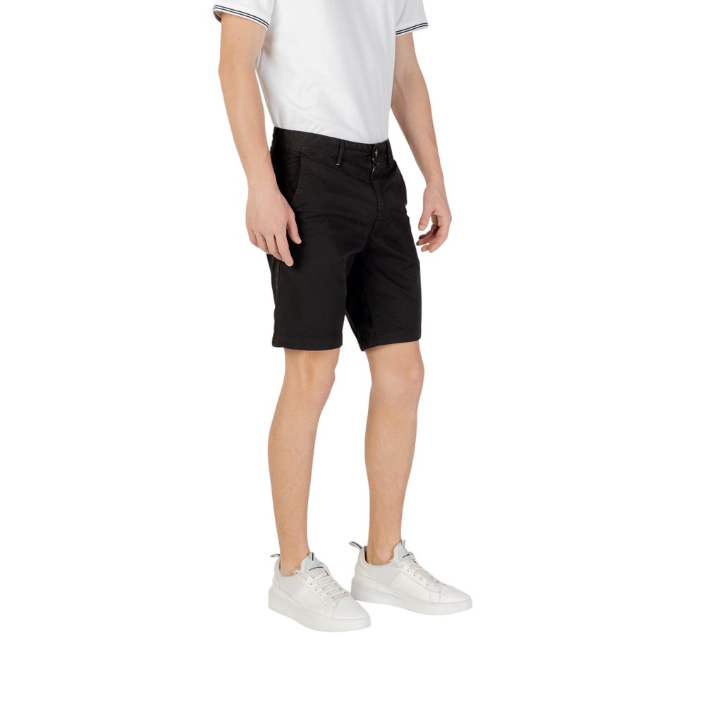 Bermudas de algodão preto Hugo Boss