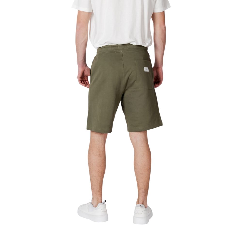 Bermudas de algodão verde Replay