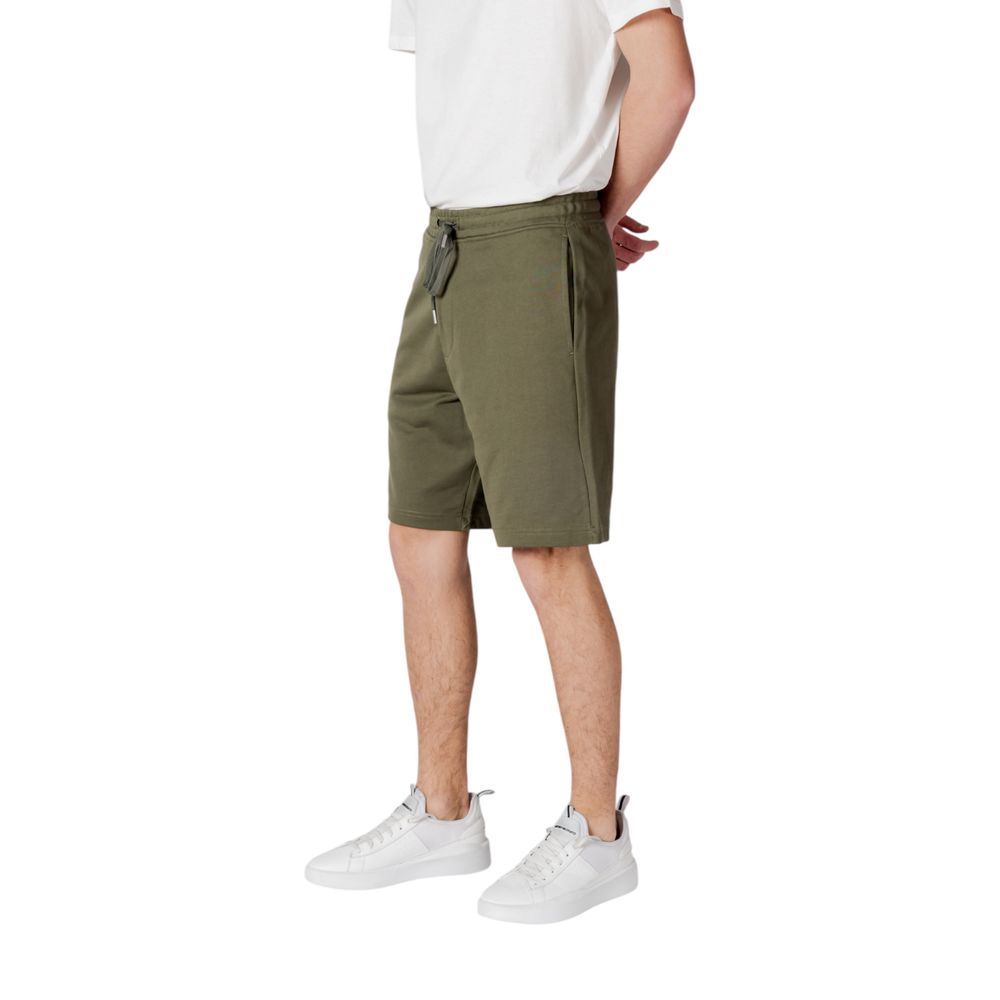 Bermudas de algodão verde Replay