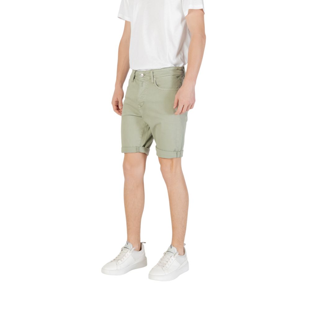 Bermudas de algodão verde Replay