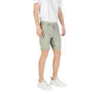 Replay Green Cotton Bermuda Shorts
