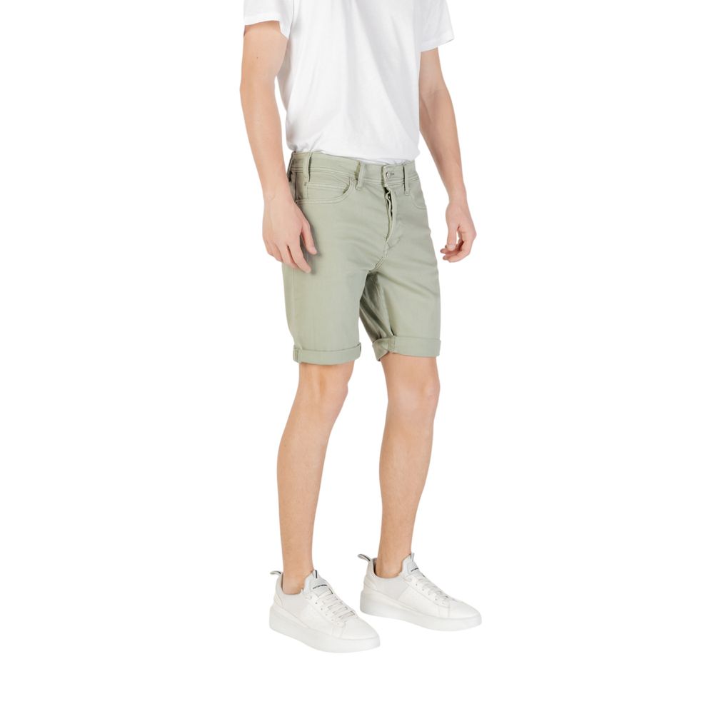 Bermudas de algodão verde Replay