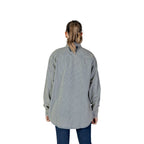 Replay Blaue Baumwollbluse