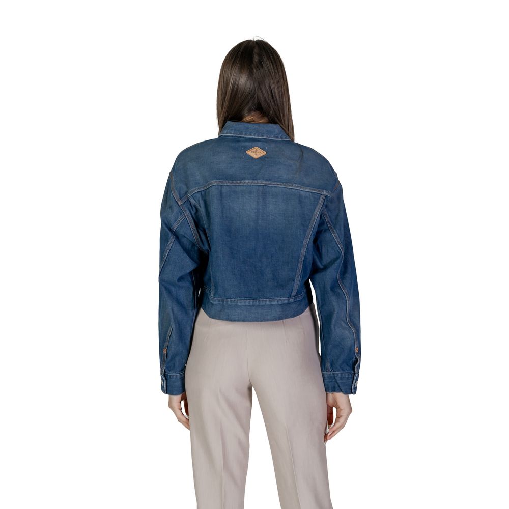 Replay Blaue Baumwoll-Denimjacke
