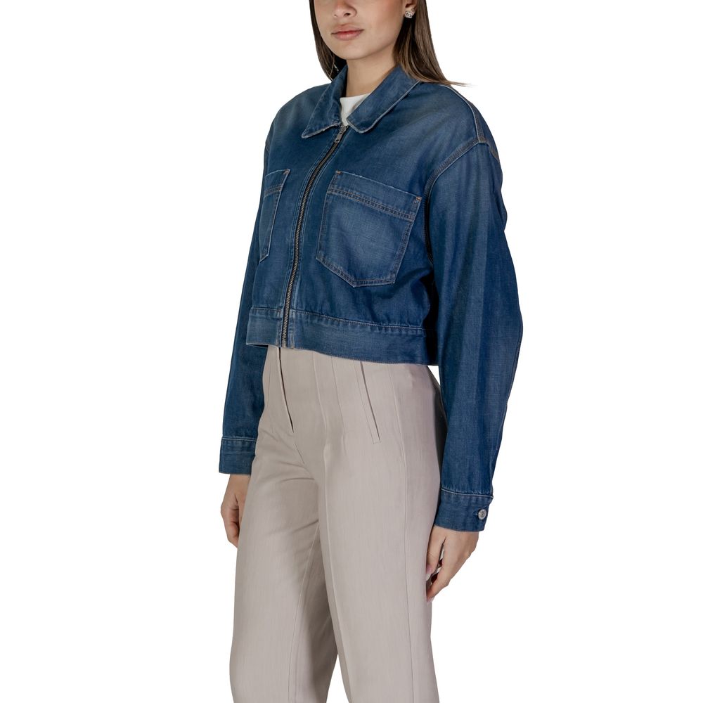 Replay Blaue Baumwoll-Denimjacke
