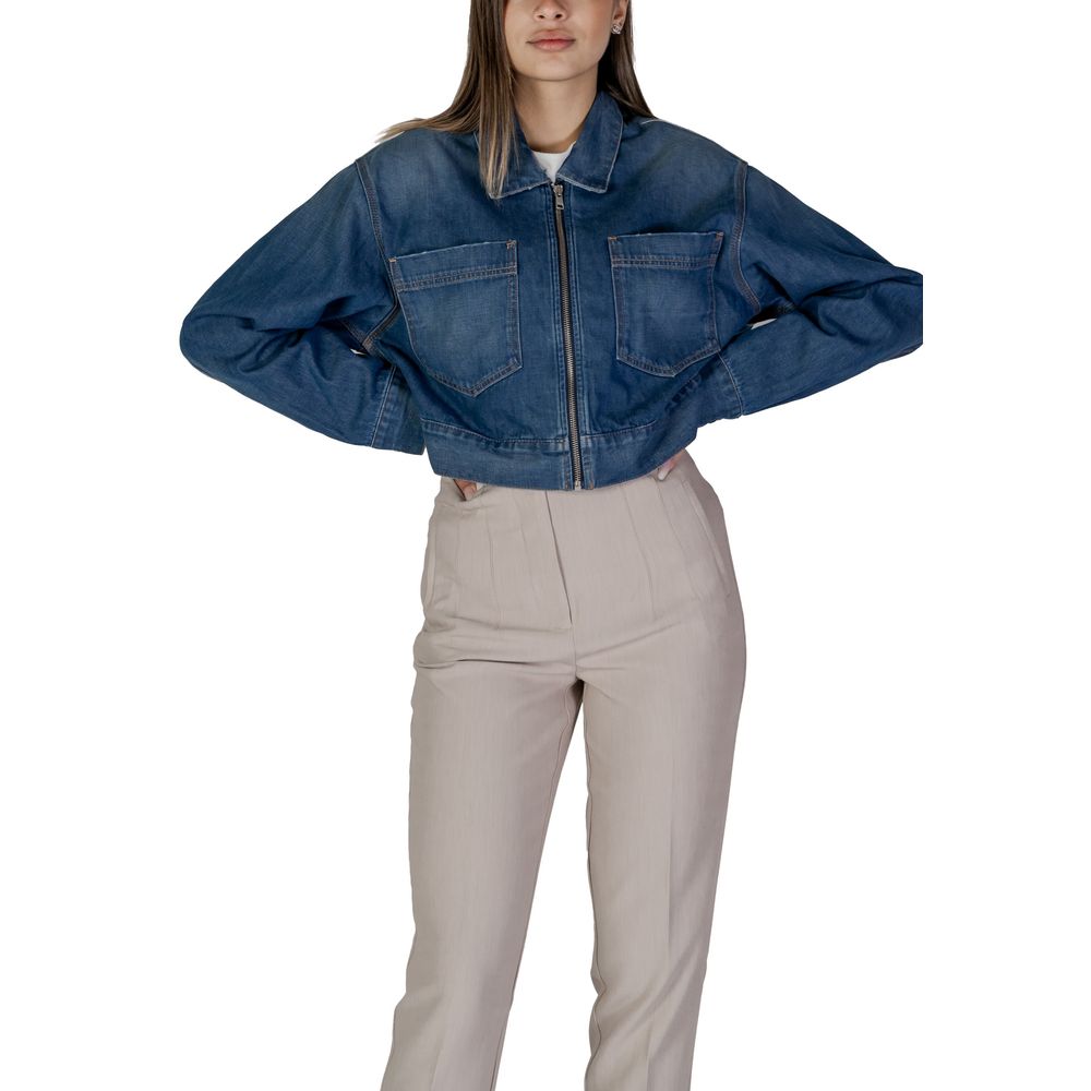 Replay Blaue Baumwoll-Denimjacke