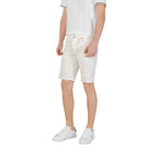 Jeckerson White Cotton Bermuda Shorts