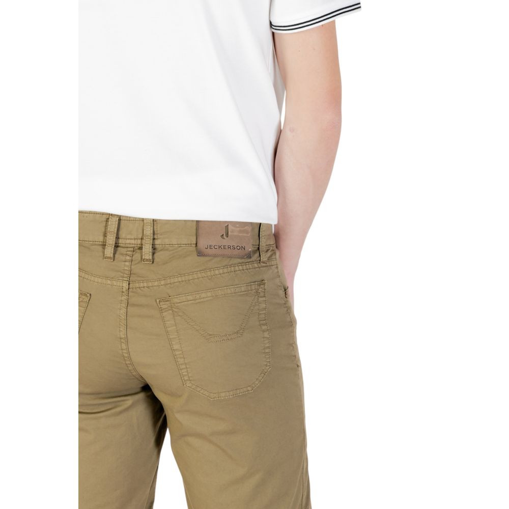 Jeckerson Green Cotton Bermuda Shorts