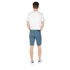 Jeckerson Blue Cotton Bermuda Shorts