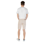 Jeckerson Beige Cotton Bermuda Shorts