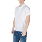 Emporio Armani Unterwäsche Weißes Baumwoll-Poloshirt