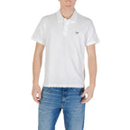 Emporio Armani Unterwäsche Weißes Baumwoll-Poloshirt