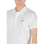 Emporio Armani Unterwäsche Weißes Baumwoll-Poloshirt