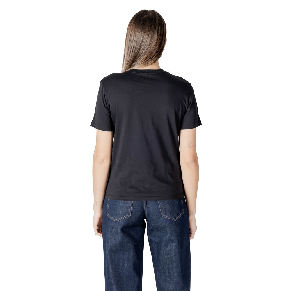 Schwarzes Baumwoll-T-Shirt von Calvin Klein Jeans