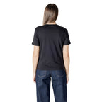 Schwarzes Baumwoll-T-Shirt von Calvin Klein Jeans