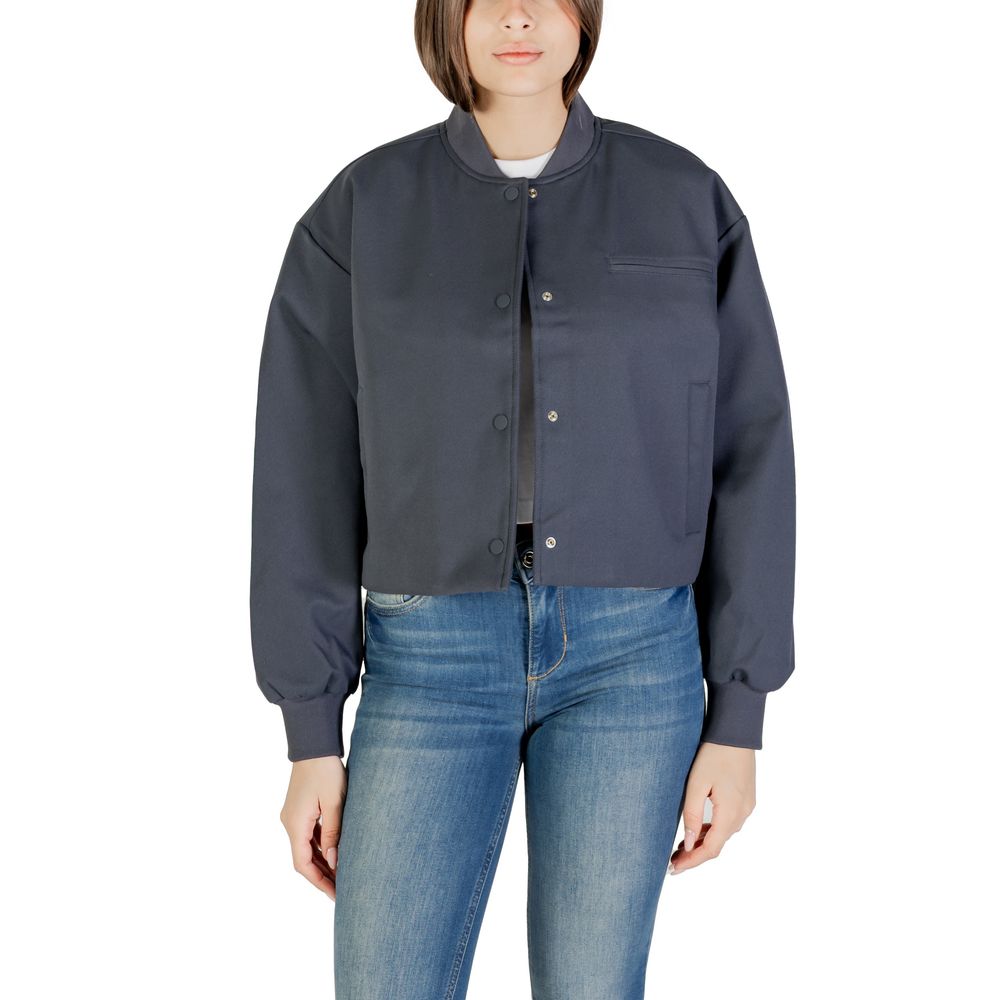 Calvin Klein Jeans Gray Recycled Polyester Jackets & Coat