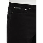 Calvin Klein Jeans Black Cotton Bermuda